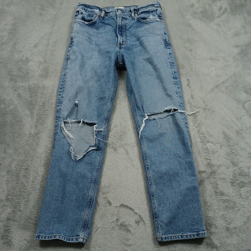 Citizens of‎ Humanity Jeans Womens 27 Blue Denim Ankle Distressed Preppy